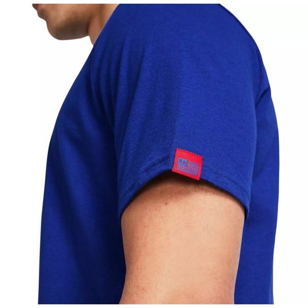 Men's XL T-Shirt Under Armour Freedom Logo Short Sleeve Crew Neck - Picture 3 of 3